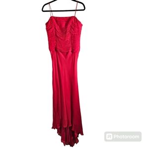 Dusk Collection by Sheila Yen womens red cocktail special occasion dress size 6